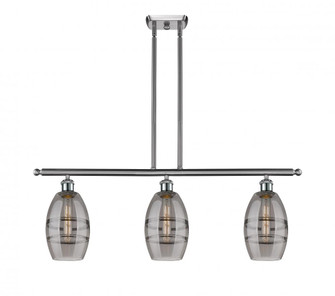 Vaz - 3 Light - 36 inch - Brushed Satin Nickel - Stem hung - Island Light (3442|516-3I-SN-G557-6SM)