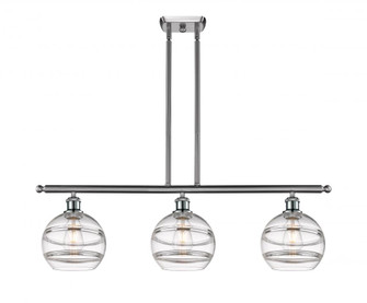 Rochester - 3 Light - 36 inch - Brushed Satin Nickel - Cord hung - Island Light (3442|516-3I-SN-G556-8CL)