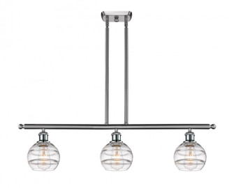 Rochester - 3 Light - 36 inch - Brushed Satin Nickel - Cord hung - Island Light (3442|516-3I-SN-G556-6CL)