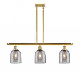 Bella - 3 Light - 36 inch - Satin Gold - Cord hung - Island Light (3442|516-3I-SG-G558-6SM)