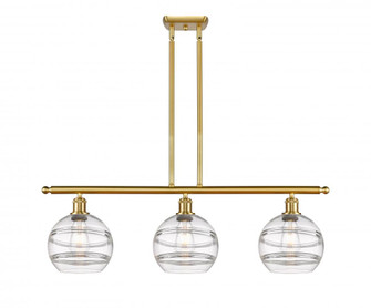 Rochester - 3 Light - 36 inch - Satin Gold - Cord hung - Island Light (3442|516-3I-SG-G556-8CL)