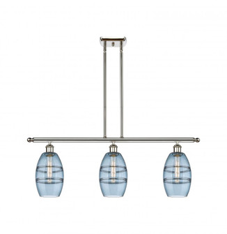 Vaz - 3 Light - 36 inch - Polished Nickel - Stem hung - Island Light (3442|516-3I-PN-G557-6BL)