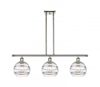 Rochester - 3 Light - 36 inch - Polished Nickel - Stem hung - Island Light (3442|516-3I-PN-G556-8CL)