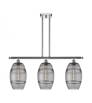 Vaz - 3 Light - 36 inch - Polished Chrome - Cord hung - Island Light (3442|516-3I-PC-G557-8SM)