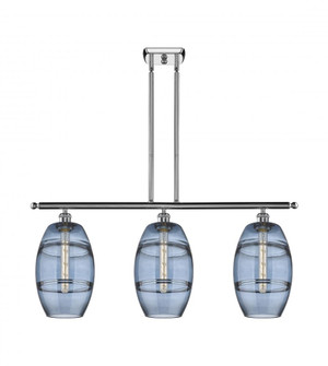 Vaz - 3 Light - 36 inch - Polished Chrome - Cord hung - Island Light (3442|516-3I-PC-G557-8BL)