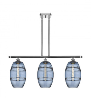 Vaz - 3 Light - 36 inch - Polished Chrome - Stem hung - Island Light (3442|516-3I-PC-G557-8BL)