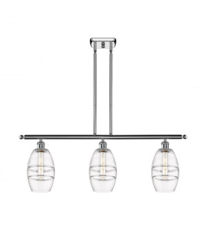 Vaz - 3 Light - 36 inch - Polished Chrome - Stem hung - Island Light (3442|516-3I-PC-G557-6CL)