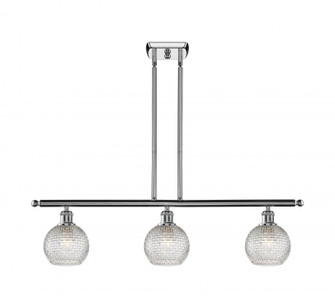 Athens - 3 Light - 36 inch - Polished Chrome - Cord hung - Island Light (3442|516-3I-PC-G122C-6CL)