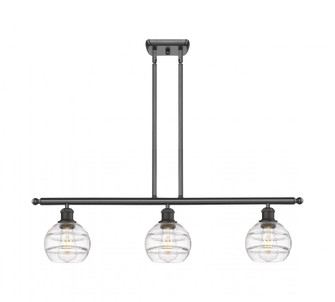 Rochester - 3 Light - 36 inch - Oil Rubbed Bronze - Cord hung - Island Light (3442|516-3I-OB-G556-6CL)