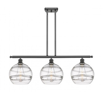 Rochester - 3 Light - 37 inch - Oil Rubbed Bronze - Stem hung - Island Light (3442|516-3I-OB-G556-10CL)