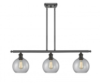 Athens - 3 Light - 36 inch - Oil Rubbed Bronze - Stem hung - Island Light (3442|516-3I-OB-G122C-8CL)
