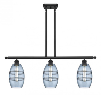 Vaz - 3 Light - 36 inch - Matte Black - Stem hung - Island Light (3442|516-3I-BK-G557-6BL)