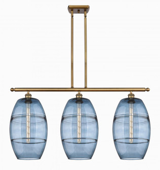 Vaz - 3 Light - 37 inch - Brushed Brass - Stem hung - Island Light (3442|516-3I-BB-G557-10BL)