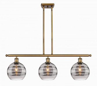 Rochester - 3 Light - 36 inch - Brushed Brass - Stem hung - Island Light (3442|516-3I-BB-G556-8SM)