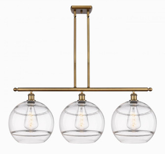 Rochester - 3 Light - 39 inch - Brushed Brass - Stem hung - Island Light (3442|516-3I-BB-G556-12CL)