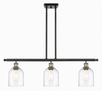 Bella - 3 Light - 36 inch - Black Antique Brass - Stem hung - Island Light (3442|516-3I-BAB-G558-6CL)
