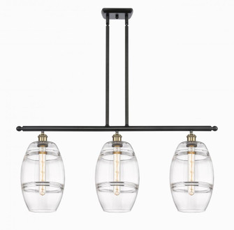 Vaz - 3 Light - 36 inch - Black Antique Brass - Stem hung - Island Light (3442|516-3I-BAB-G557-8CL)