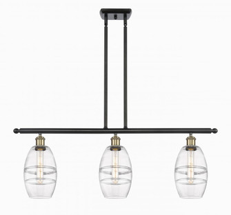 Vaz - 3 Light - 36 inch - Black Antique Brass - Stem hung - Island Light (3442|516-3I-BAB-G557-6CL)