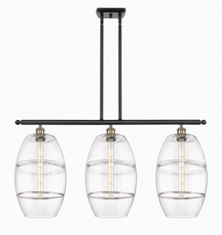 Vaz - 3 Light - 37 inch - Black Antique Brass - Stem hung - Island Light (3442|516-3I-BAB-G557-10CL)
