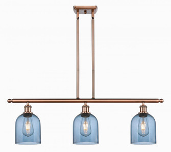 Bella - 3 Light - 36 inch - Antique Copper - Stem hung - Island Light (3442|516-3I-AC-G558-6BL)