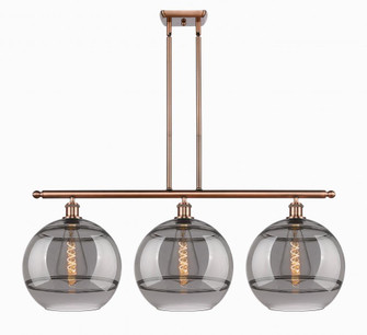 Rochester - 3 Light - 39 inch - Antique Copper - Stem hung - Island Light (3442|516-3I-AC-G556-12SM)