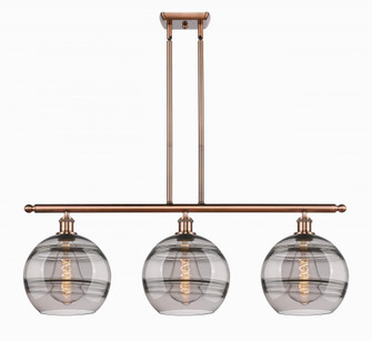 Rochester - 3 Light - 37 inch - Antique Copper - Cord hung - Island Light (3442|516-3I-AC-G556-10SM)