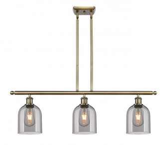 Bella - 3 Light - 36 inch - Antique Brass - Cord hung - Island Light (3442|516-3I-AB-G558-6SM)