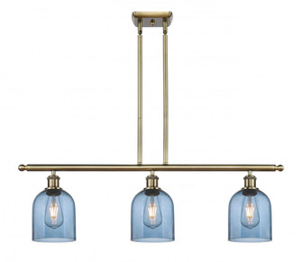 Bella - 3 Light - 36 inch - Antique Brass - Stem hung - Island Light (3442|516-3I-AB-G558-6BL)