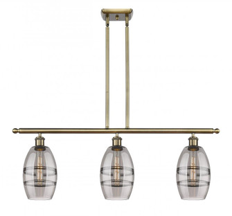 Vaz - 3 Light - 36 inch - Antique Brass - Stem hung - Island Light (3442|516-3I-AB-G557-6SM)