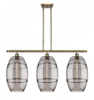 Vaz - 3 Light - 37 inch - Antique Brass - Cord hung - Island Light (3442|516-3I-AB-G557-10SM)