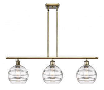 Rochester - 3 Light - 36 inch - Antique Brass - Cord hung - Island Light (3442|516-3I-AB-G556-8CL)