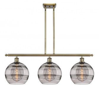 Rochester - 3 Light - 37 inch - Antique Brass - Cord hung - Island Light (3442|516-3I-AB-G556-10SM)