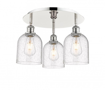 Bella - 3 Light - 17 inch - Polished Nickel - Semi-Flush Mount (3442|516-3C-PN-G558-6SDY)