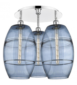 Vaz - 3 Light - 22 inch - Polished Chrome - Semi-Flush Mount (3442|516-3C-PC-G557-10BL)