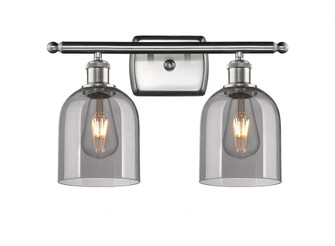 Bella - 2 Light - 16 inch - Brushed Satin Nickel - Bath Vanity Light (3442|516-2W-SN-G558-6SM)