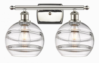 Rochester - 2 Light - 18 inch - Polished Nickel - Bath Vanity Light (3442|516-2W-PN-G556-8CL)