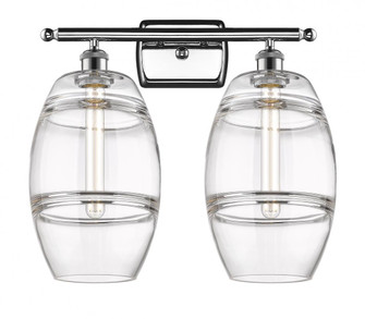 Vaz - 2 Light - 18 inch - Polished Chrome - Bath Vanity Light (3442|516-2W-PC-G557-8CL)