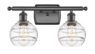 Rochester - 2 Light - 16 inch - Oil Rubbed Bronze - Bath Vanity Light (3442|516-2W-OB-G556-6CL)