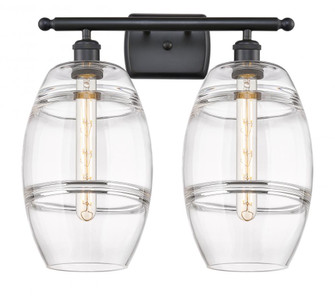 Vaz - 2 Light - 18 inch - Matte Black - Bath Vanity Light (3442|516-2W-BK-G557-8CL)