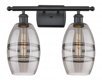 Vaz - 2 Light - 16 inch - Matte Black - Bath Vanity Light (3442|516-2W-BK-G557-6SM)