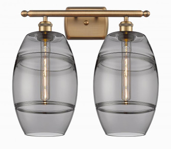 Vaz - 2 Light - 18 inch - Brushed Brass - Bath Vanity Light (3442|516-2W-BB-G557-8SM)