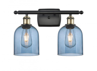 Bella - 2 Light - 16 inch - Black Antique Brass - Bath Vanity Light (3442|516-2W-BAB-G558-6BL)