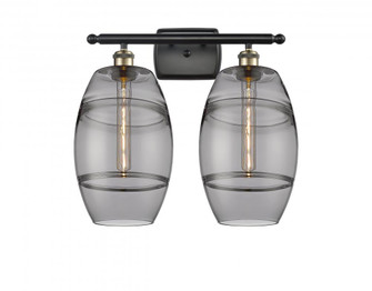 Vaz - 2 Light - 18 inch - Black Antique Brass - Bath Vanity Light (3442|516-2W-BAB-G557-8SM)