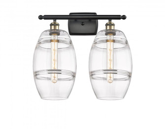 Vaz - 2 Light - 18 inch - Black Antique Brass - Bath Vanity Light (3442|516-2W-BAB-G557-8CL)