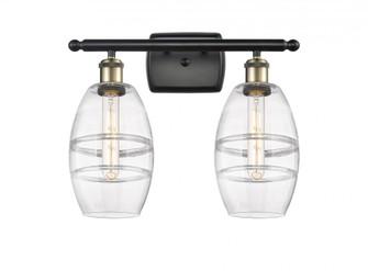 Vaz - 2 Light - 16 inch - Black Antique Brass - Bath Vanity Light (3442|516-2W-BAB-G557-6CL)