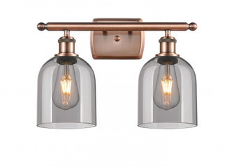 Bella - 2 Light - 16 inch - Antique Copper - Bath Vanity Light (3442|516-2W-AC-G558-6SM)