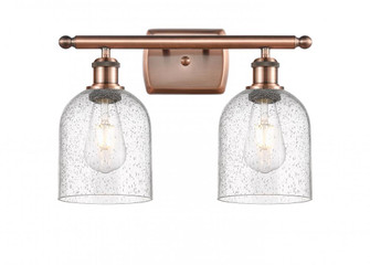 Bella - 2 Light - 16 inch - Antique Copper - Bath Vanity Light (3442|516-2W-AC-G558-6SDY)