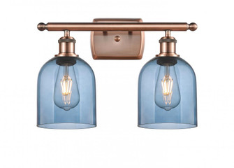 Bella - 2 Light - 16 inch - Antique Copper - Bath Vanity Light (3442|516-2W-AC-G558-6BL)