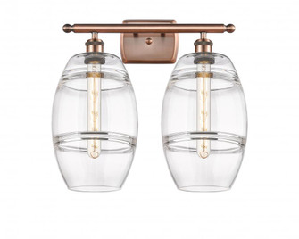 Vaz - 2 Light - 18 inch - Antique Copper - Bath Vanity Light (3442|516-2W-AC-G557-8CL)