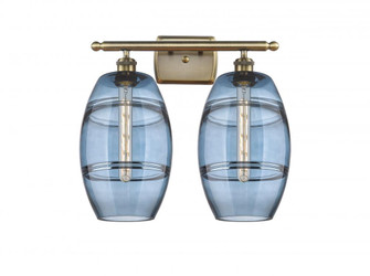 Vaz - 2 Light - 18 inch - Antique Brass - Bath Vanity Light (3442|516-2W-AB-G557-8BL)
